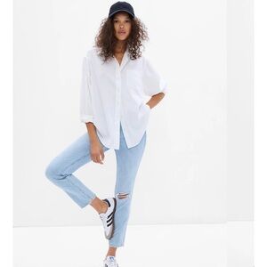 Gap Mid Rise Vintage Slim Light Destroy Jeans